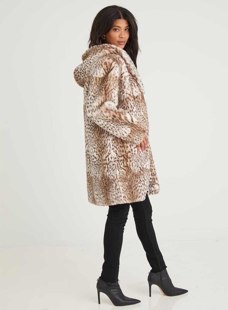 Long Hooded Jacket Snow Leopard Bella Dahl Bella Dahl