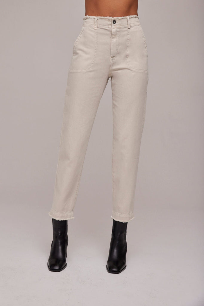 Dakota Frayed Ankle Trouser Cool Sand