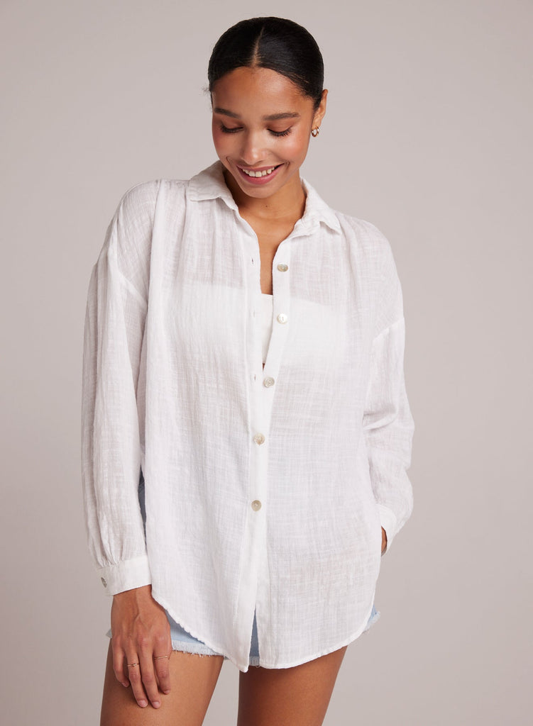 FLOWY SHIRT WHT Bella Dahl Bella Dahl