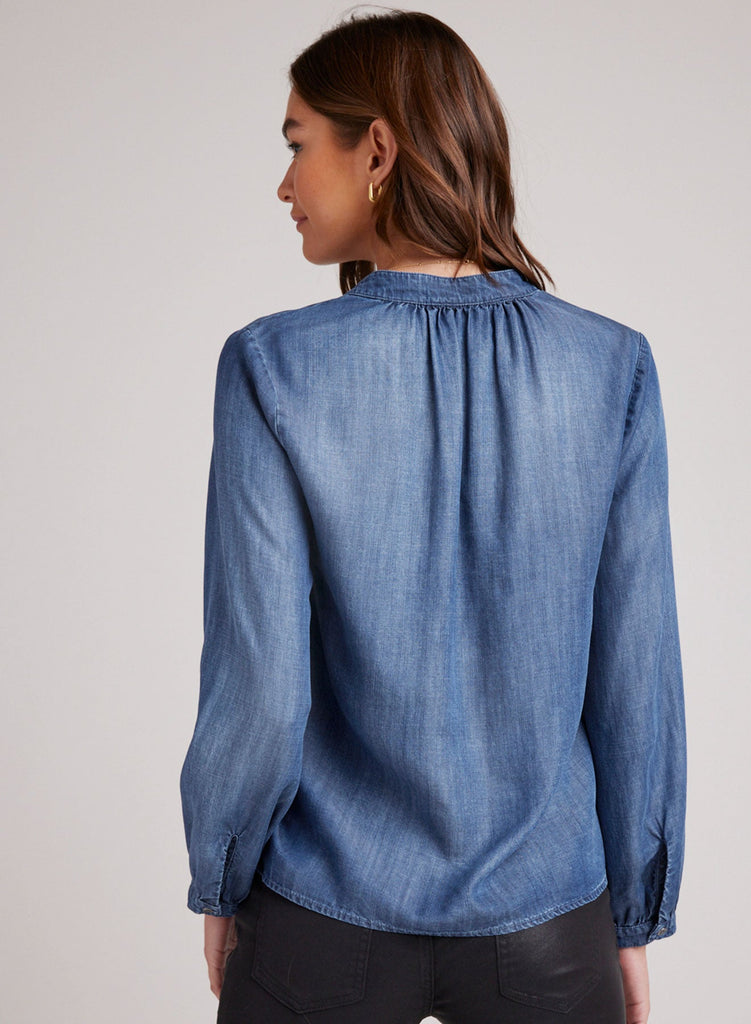 Half Placket Pullover Moonlight Wash