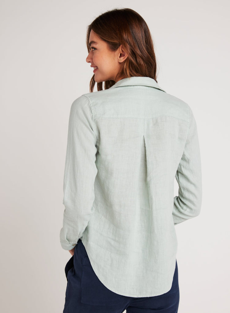 Pocket Button Down Oasis Green Bella Dahl Bella Dahl