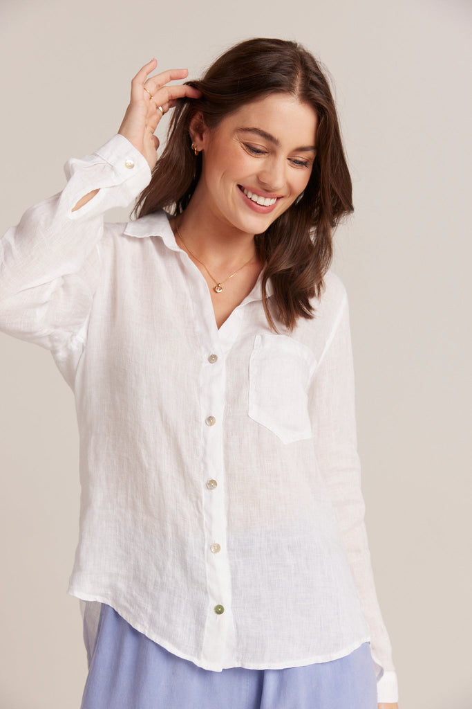 Pocket Button Down White Bella Dahl Bella Dahl