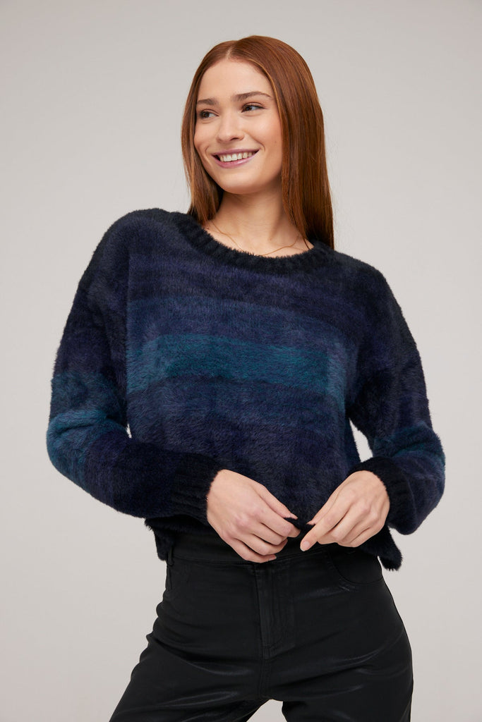 Slouchy Sweater Midnight Navy Ombre