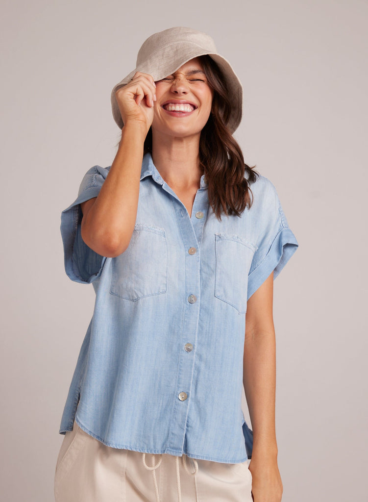 Tencel Two Pocket Short Sleeve Shirt Bella Dahl Bella Dahl