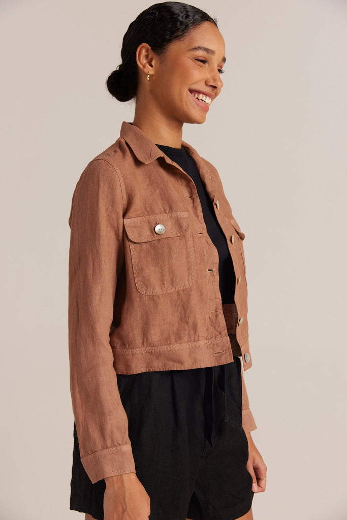 UTILITY CROP JACKET DTBRN Bella Dahl Bella Dahl