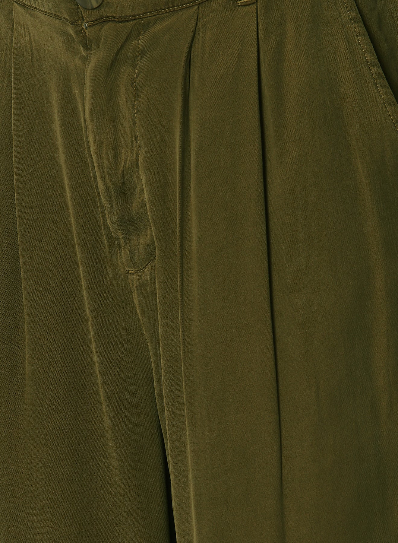 Pleat Front Trouser - Autumn Olive