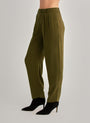 Pleat Front Trouser - Autumn Olive