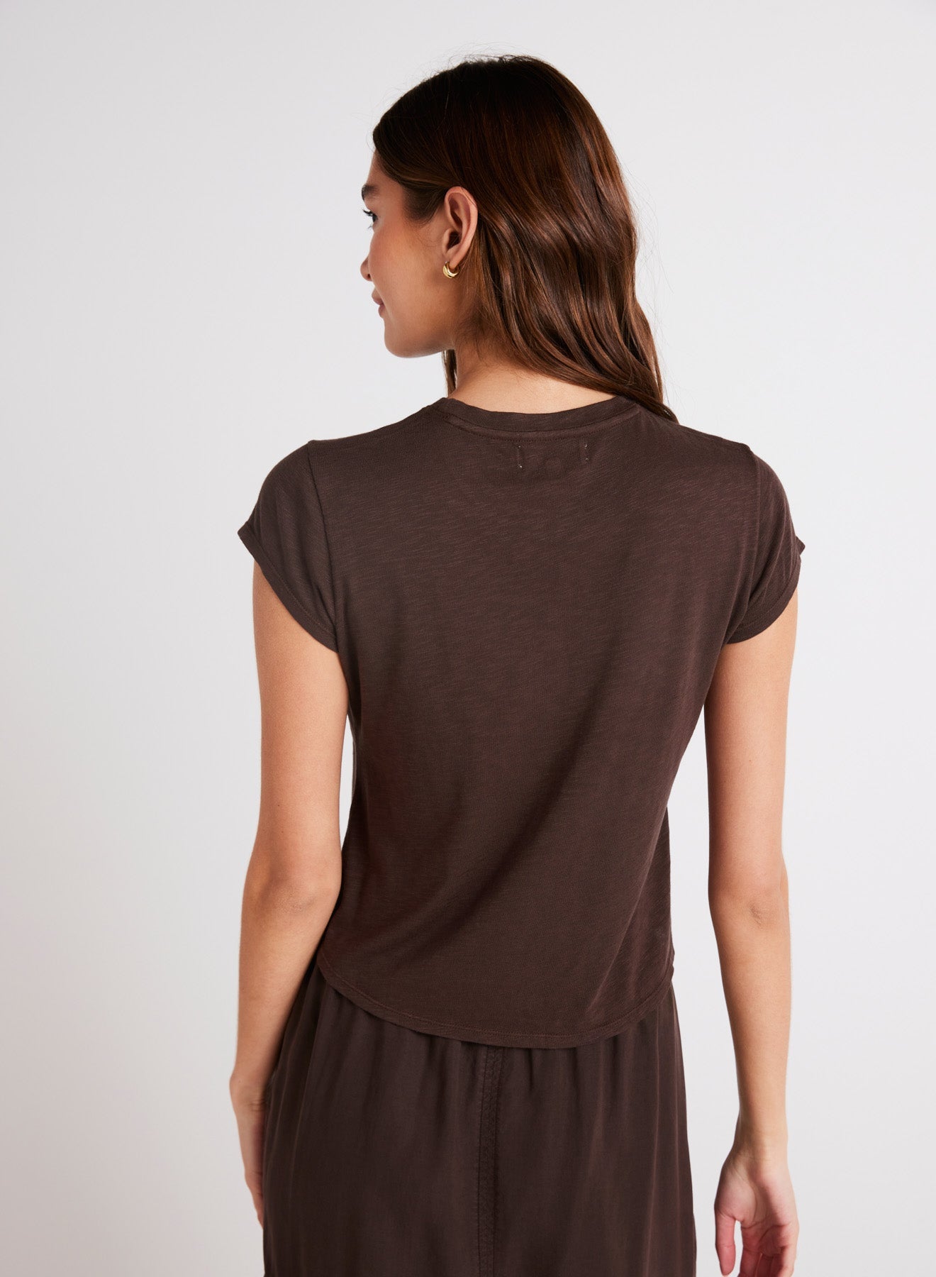 Bella DahlBaby Crew Tee - Chestnut BrownTops