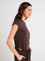 Bella DahlBaby Crew Tee - Chestnut BrownTops