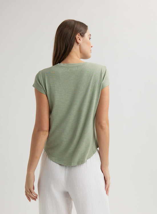 Bella DahlBaby Crew Tee - Olive GroveTops