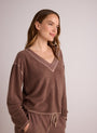 Bella DahlBell Sleeve V - Neck Pullover - Mocha MistTops