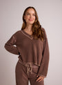 Bella DahlBell Sleeve V - Neck Pullover - Mocha MistTops