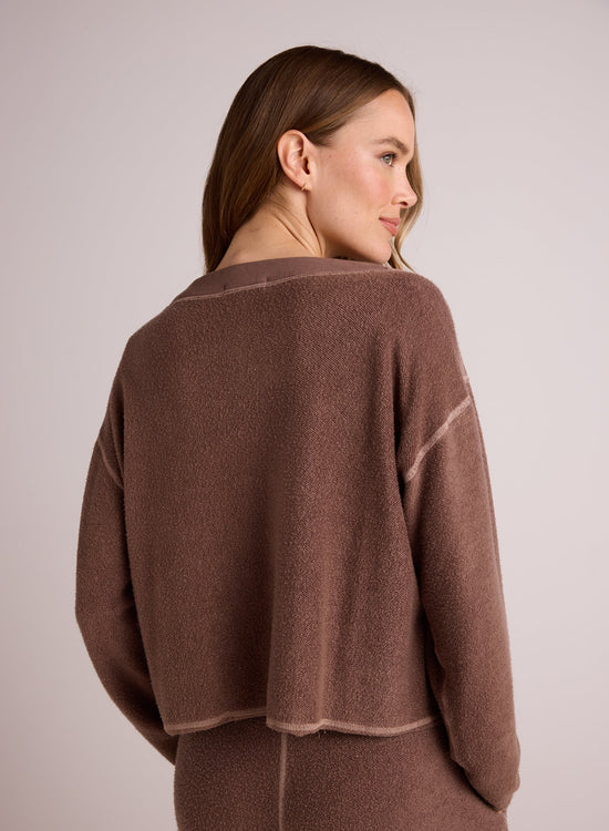 Bella DahlBell Sleeve V - Neck Pullover - Mocha MistTops