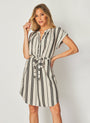 Bella DahlBelted Cap Sleeve Dress - Soft EcruDresses