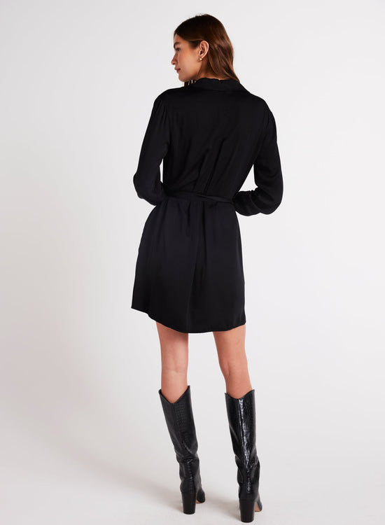 Bella DahlBelted Pullover Shirt Dress - BlackDresses