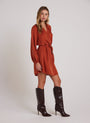 Bella DahlBelted Raglan Mini Dress - Amber RustDresses