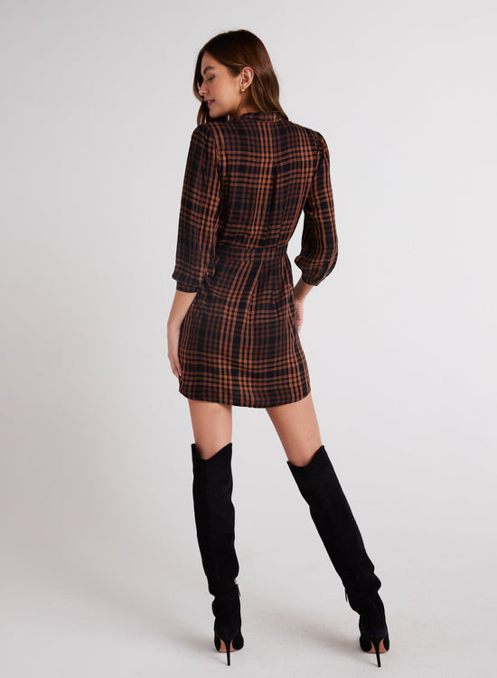 Bella DahlBelted Shirt Dress - Autumn Ember PlaidDresses