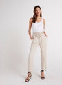 Bella DahlBelted Trouser - Ivory ChampagneBottoms