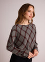 Bella DahlBias Dolman Sleeve Top - Winter Glen PlaidTops