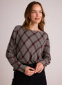 Bella DahlBias Dolman Sleeve Top - Winter Glen PlaidTops