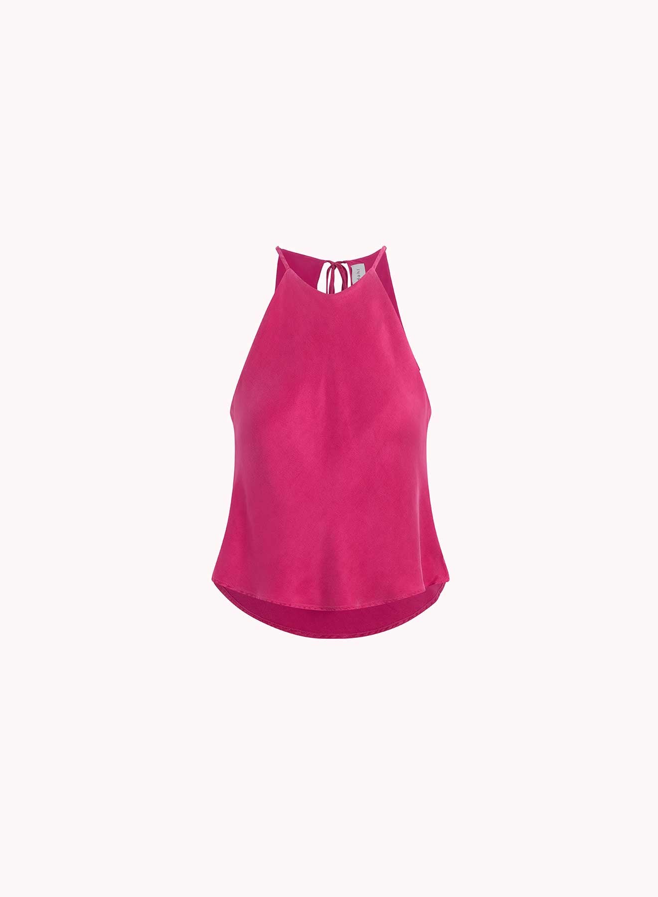 Bella DahlBias Halter Top - Fuchsia BerryTops