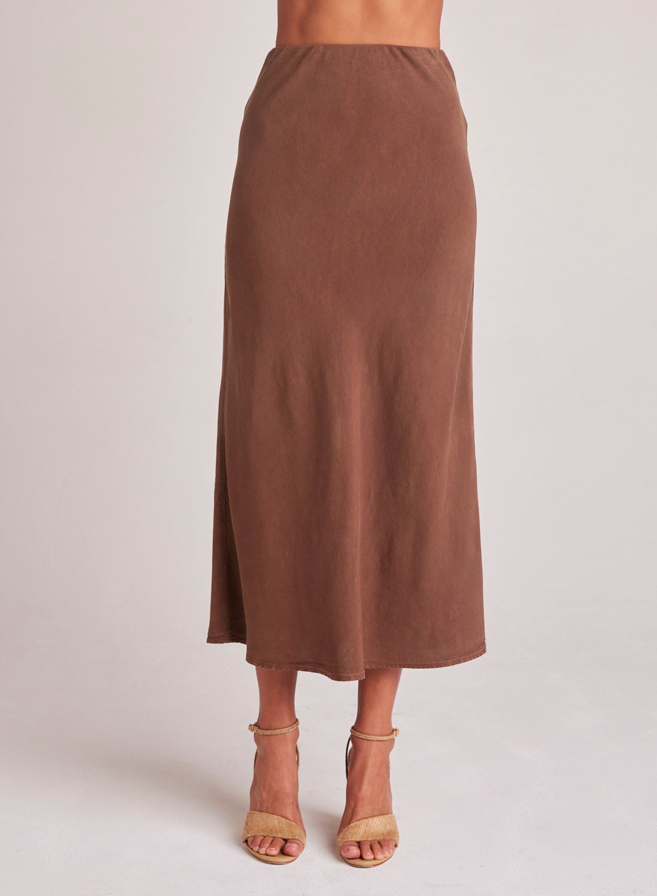 Bella DahlBias Midi Skirt - Botanical BrownBottoms