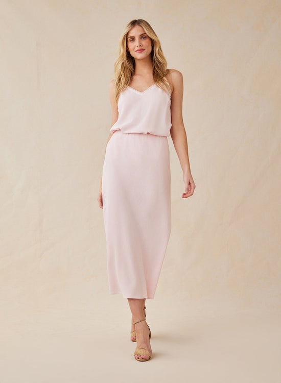 Bella DahlBias Midi Skirt - Petal PinkBottoms