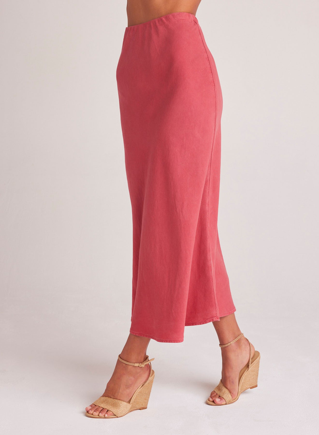 Bella DahlBias Midi Skirt - Riviera RedBottoms