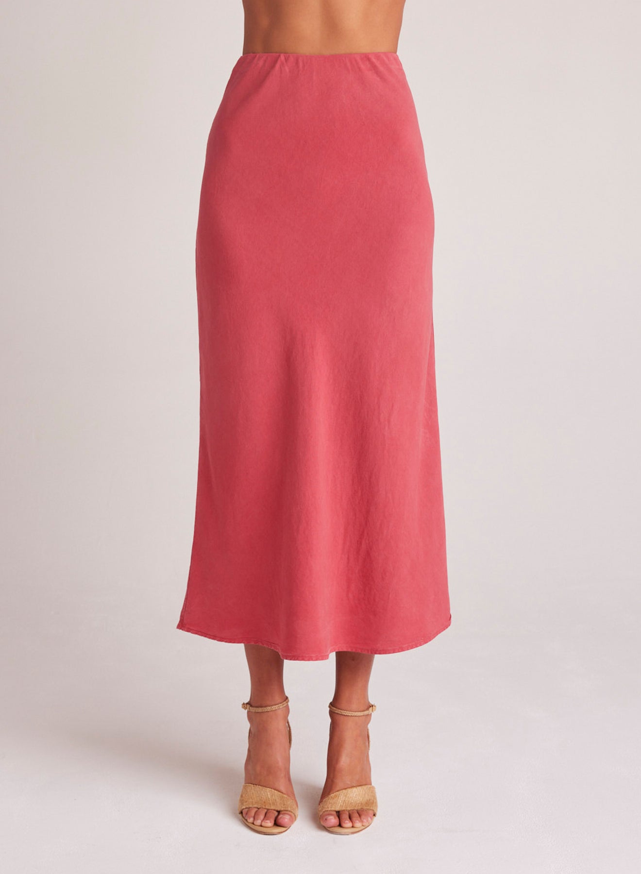 Bella DahlBias Midi Skirt - Riviera RedBottoms