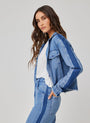 Bella DahlBillie Tacked Sleeve Denim Jacket - Vintage Laguna WashCoats & Jackets