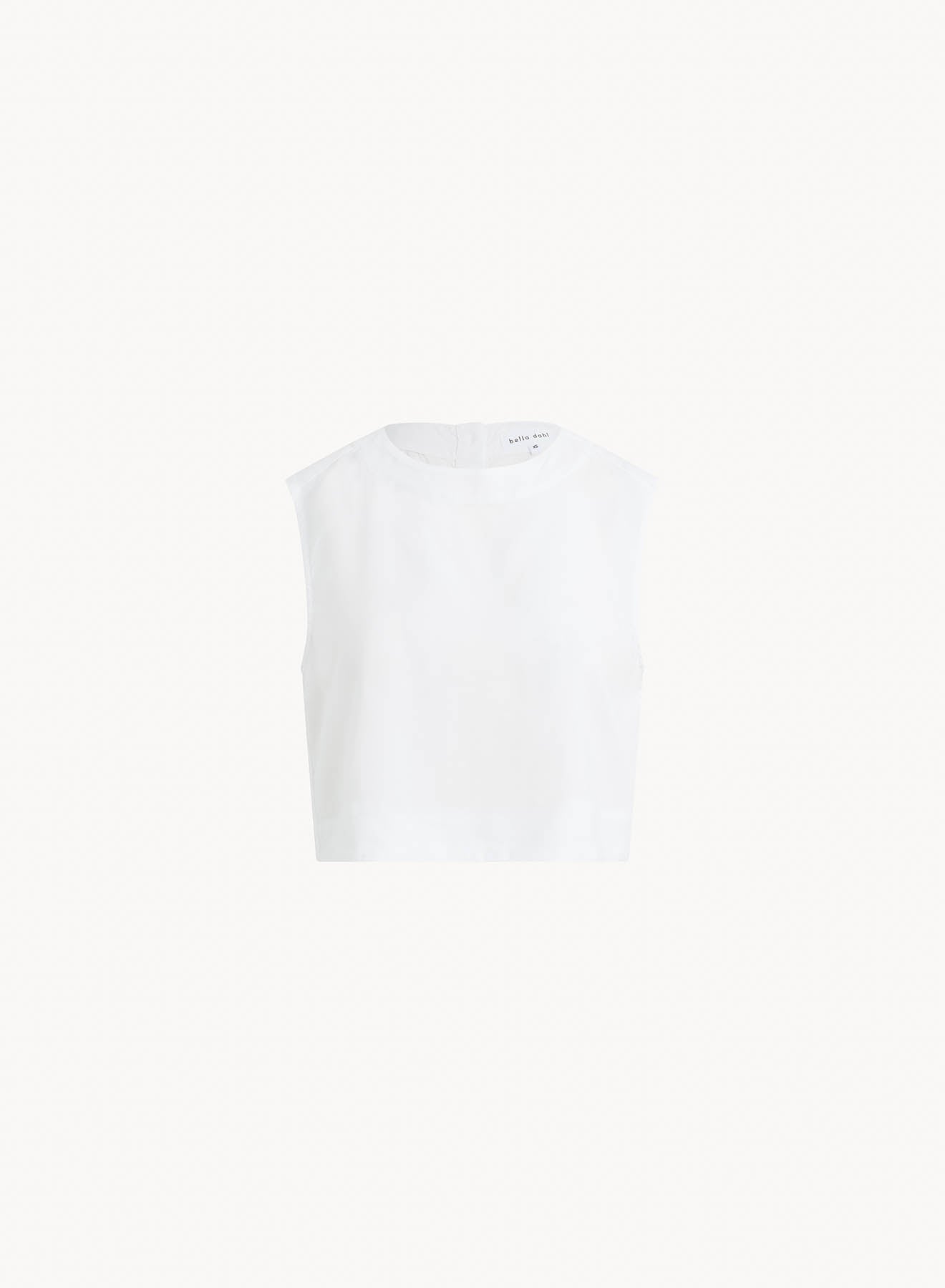 BOXY BUTTON BACK TOP WHT - Bella Dahl