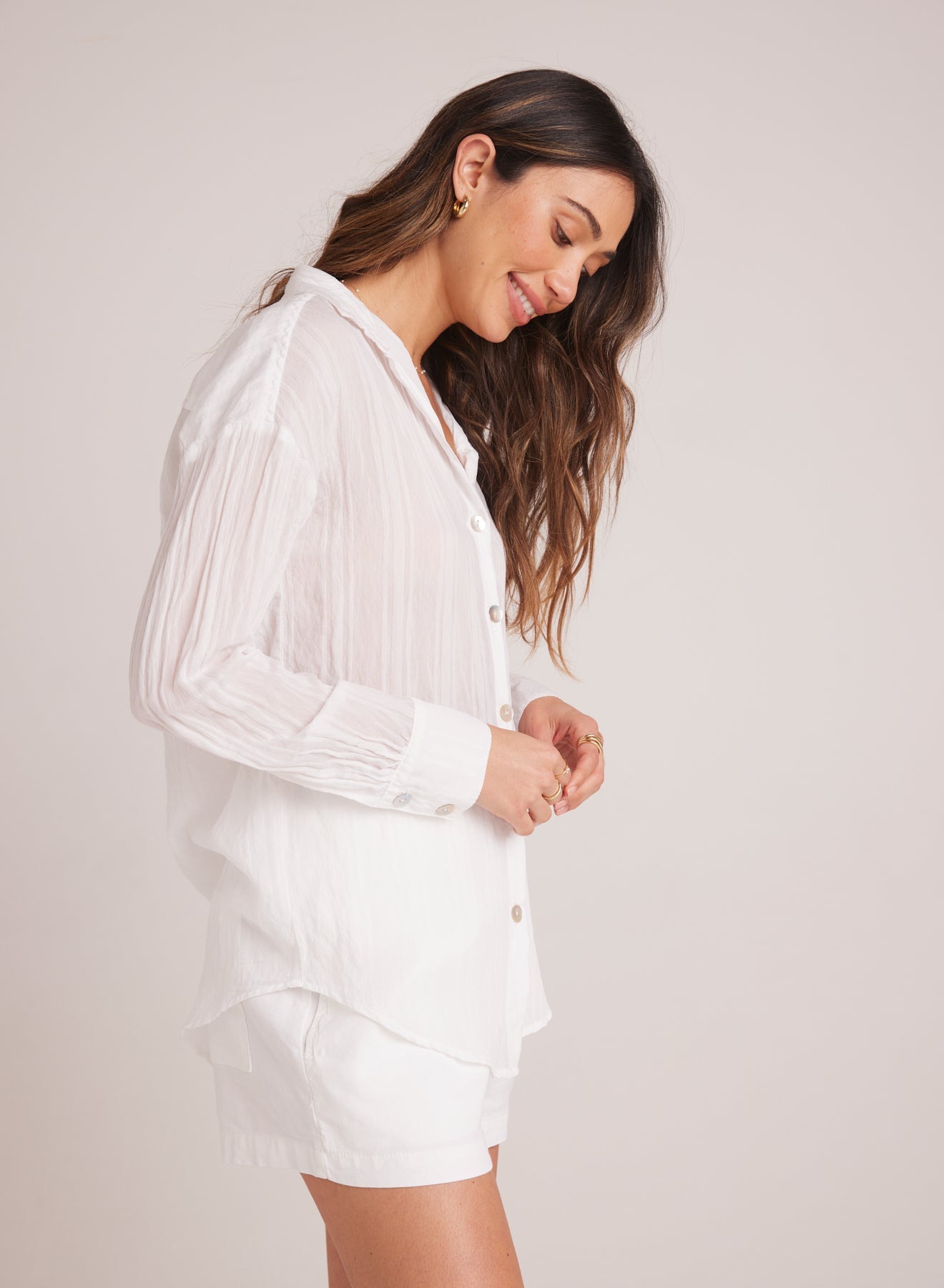 Bella DahlBoyfriend Button Down - WhiteTops