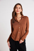 Bella DahlButton Down Knit Top - Twilight GoldTops