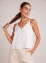 Bella DahlButton Front Cami - WhiteTops