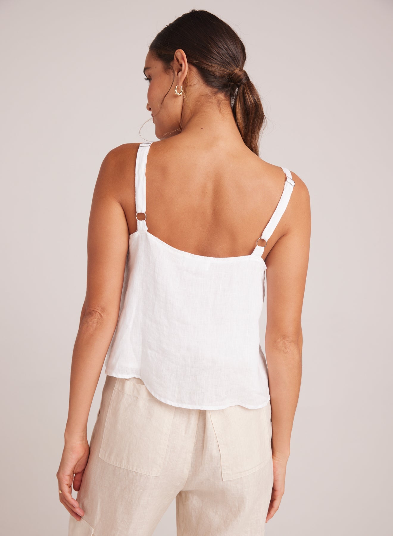 Bella DahlButton Front Cami - WhiteTops