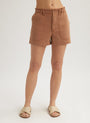 Bella DahlCallie Ruffle Short - Terracotta BrownBottoms