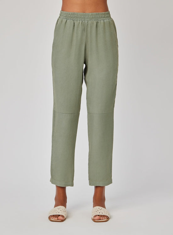 Bella Dahl Camille Track Pant - Clean Sage View 2