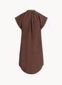 Bella DahlCap Sleeve Henley Dress - Cocoa CabanaDresses