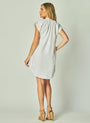 Bella DahlCap Sleeve Henley Dress - WhiteDresses