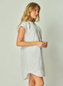 Bella DahlCap Sleeve Henley Dress - WhiteDresses