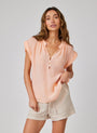 Bella DahlCap Sleeve Pullover - Peach FizzTops