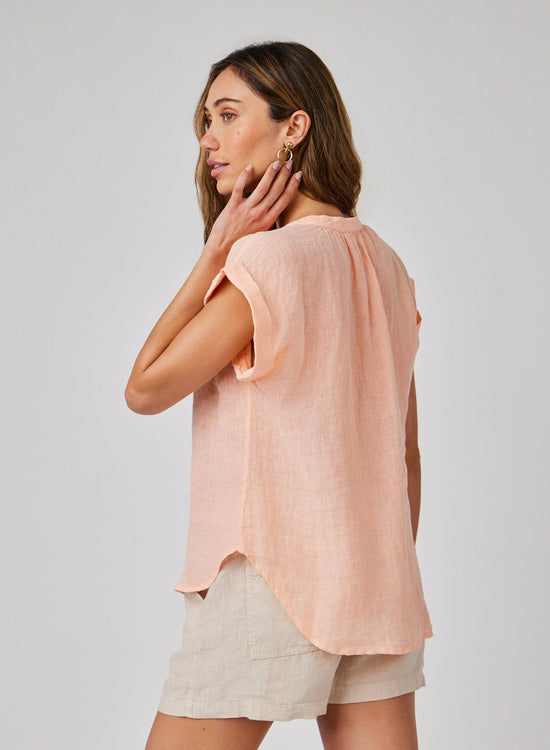 Bella DahlCap Sleeve Pullover - Peach FizzTops