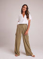 Bella DahlCargo Wide Leg - French OliveBottoms