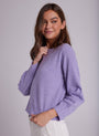 Bella DahlCashmere Crew Neck Rib Pullover - Lilac PurpleSweaters