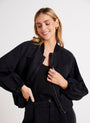 Bella DahlChole Clean Bomber Jacket - BlackSweaters & Jackets