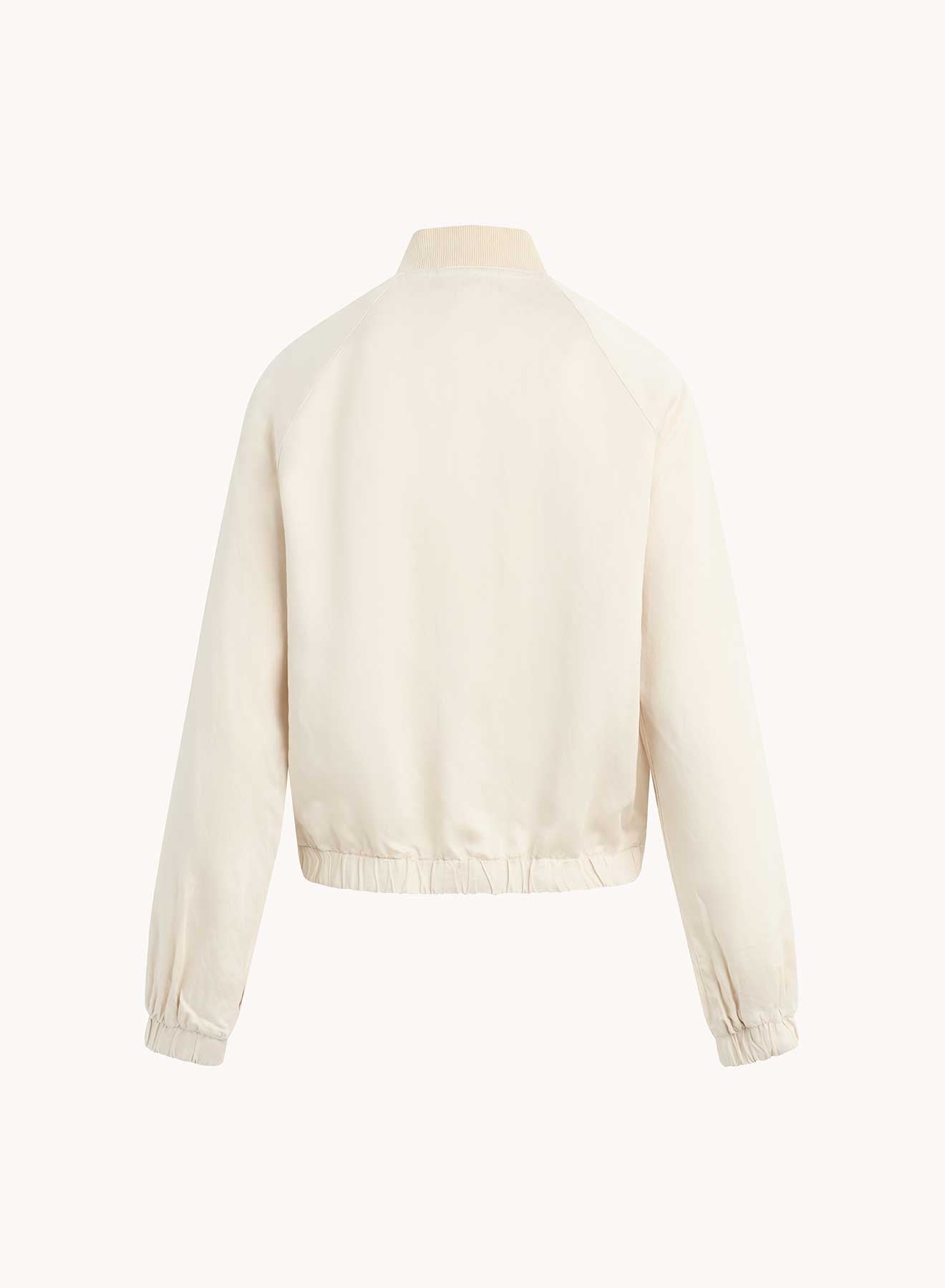 Bella DahlChole Clean Bomber Jacket - Soft PearlSweaters & Jackets