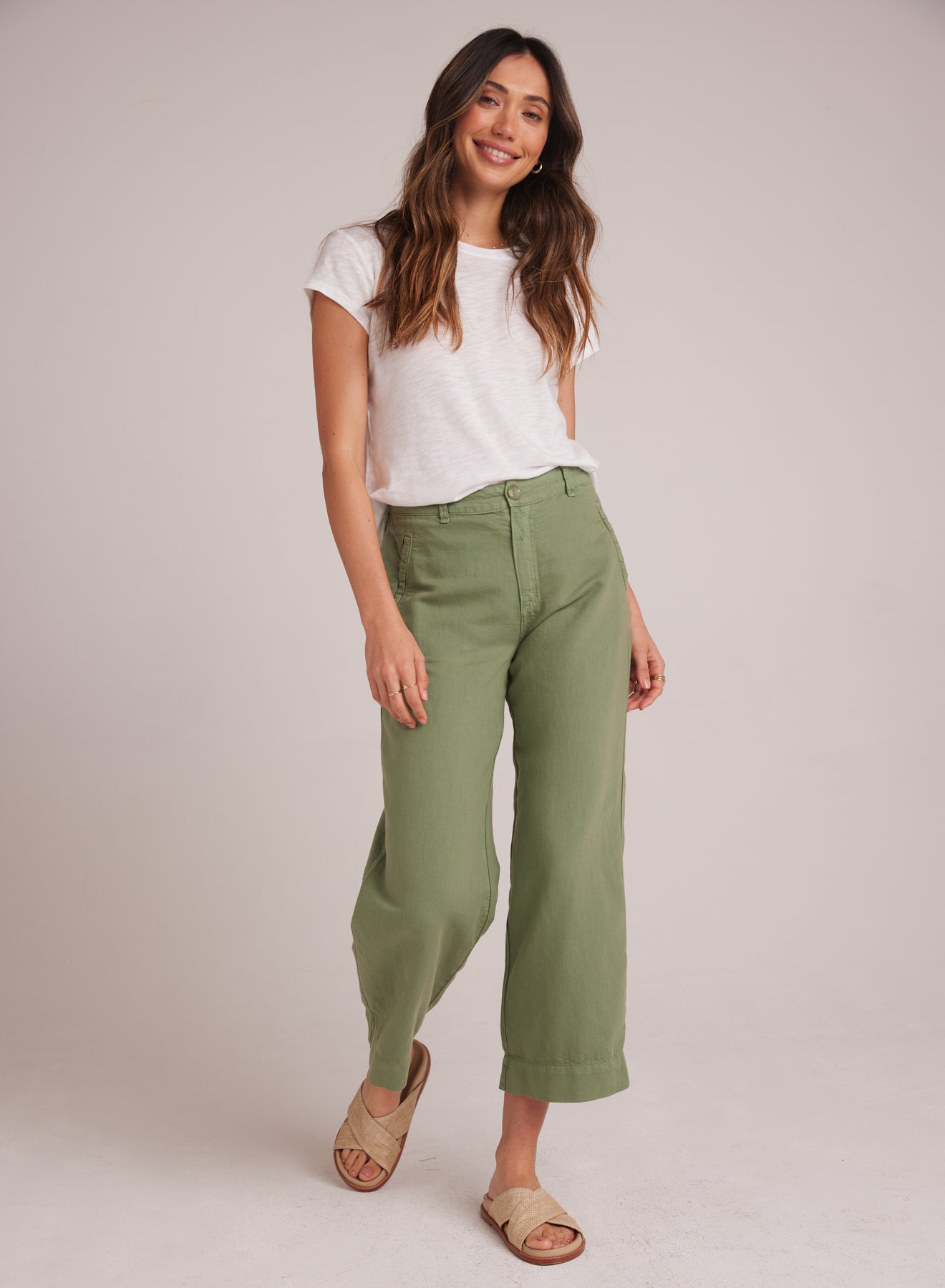 Bella DahlClaire Welt Pocket Crop - Lush FoliageBottoms