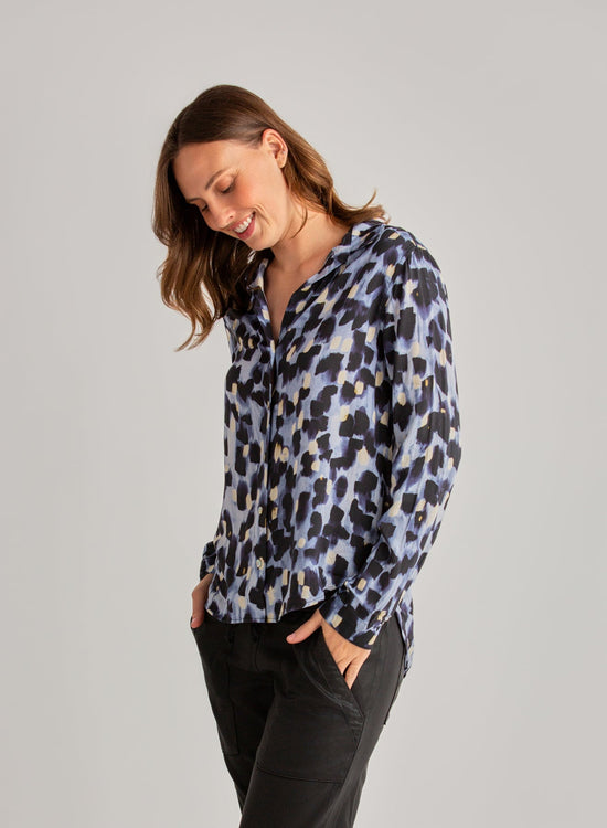 Bella DahlClassic Button Down - Indigo LightsTops