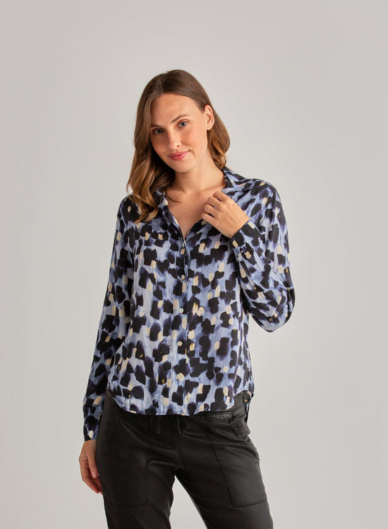 Bella DahlClassic Button Down - Indigo LightsTops