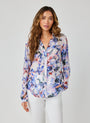 Bella DahlClean Front Hipster Shirt - Magnolia Bloom PrintTops